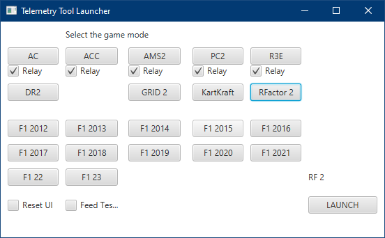 Launcher rF2